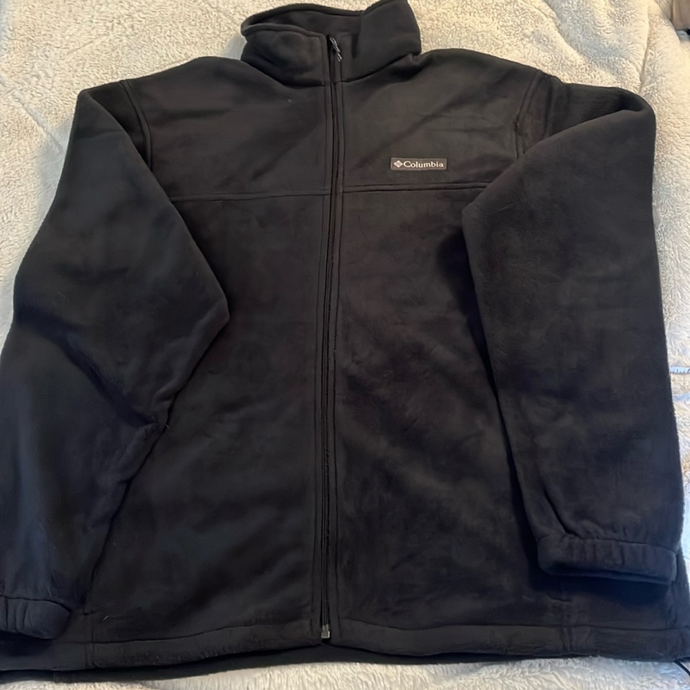 Columbia fleece black jacket